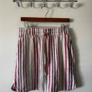 LOFT Striped Linen Blend Women Skirt